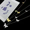 Anhänger Halsketten Halskette Für Frauen Persönlichkeit Schmetterling Edelstahl Dame Zubehör Party Geschenk Großhandel Colares FemininoPendant