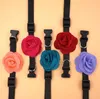 Collares para perros 120 unids/lote Pet Rose Flower Cat Collar accesorios de aseo al por mayor