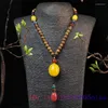 Pendant Necklaces Sandalwood Necklace Beeswax Charms Natural Jewelry Accessories Gift Real Fashion Carved Vintage Talismans Man