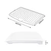 Dish Racks Drain Kitchen Silicone Drainer Tray Large Sink Drying Worktop Organizer for es Tableware 230131