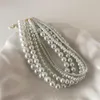 Ailodo Elegante Perle Halskette Für Frauen Koreanische Vintage Party Hochzeit Aussage Collier Femme Mode Schmuck Mädchen