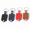 Keychains Lanyards Fashion Leather Sublimation Blank Accessoy Diy Designer Black Po Frame Keychain Wallet Handbag Car Key Ring Jew Dhqre