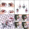 Party Decoration 4Pc Christmas Waterdrop Shape Ornament Xmas Tree Door Wall Hanging Favor Drop Delivery Home Garden Festive Supplies Dhegb