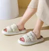 Slippers Ademend Vlas Indoor Vrouwen Mannen Platform Schoenen Vier Seizoenen Liefhebbers Thuis Vloer Slides Rustig Lichtgewicht Vrouwelijke Slipper 230201