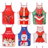 Decorazione per feste Christmas Apron Cloth Fai da te Fai da te Babbo Natale Vesti da cartone animato Cucina Cucina Droping Garden Festive Supp DHS8J