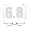 Montature per occhiali da sole Moda Occhiali da vista ultraleggeri di piccole dimensioni da uomo in titanio puro Occhiali da vista ottici rotondi retrò Montatura da donna KMN53