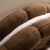 Kussen creatief schattige sofa taille kantoor sandwich kiscuit huis woonkamer decor stoel futon mat