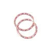 Boucles d'Oreilles Créoles Hemiston Or Rose Full Pavé ROYALTY PIERRES COLORÉES Créole Romantique Bijoux Cadeau Pour Femme