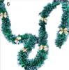 Couronne de fleurs décoratives de noël, décoration murale de fête à domicile, fournitures de nœuds de ruban d'arbre