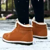 Boots Men Waterproof Winter Lightweight Hight Top Leather Shoes Plus 48 No Slip Warm Snow Plush Women Footwear 230201