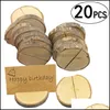 Other Festive Party Supplies Wooden Card Holders Natural Semicircar Wood Holder Stump Wedding Stand Office Desk Menu Po Clips Drop Dhm3W