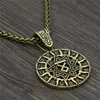 Naszyjniki wisiorek Viking Sun Stael Naszyjnik Słowiowy Symbol Mężczyzna Amulet Kobiet Vintage Biżuter