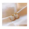 Stud Fashion Jewelry S925 Sier Post Earrings Faux Pearl Beads Cute Pinapple Drop Delivery Dhm3E