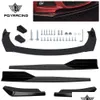 Bumpers Car Front Rear Bumper Lip Spoiler Diffuser Body With Side Skirt Splitter For Honda Civic Sedan 4Dr Drop Delivery Mobiles Mot Dhdet