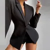 Damen-Trainingsanzüge, Retro-Frauen-bedruckte zweiteilige Sets, Frühlings-Herbst-Mode, langärmlig, Top, kurze Hosen, Anzüge, elegante Bürodame, schlank