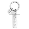 Keychains Lanyards Stainless Steel Letters Thank You For Teacher Graduation Gift It Take A Big Heart Sier Gold Black Car Keychain Dhjpu