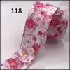 Gift Wrap 50 Yard/Roll 38Mm Grosgrain Ribbon Flowers Printed Diy Hair Accessory Handmade Wrap/Wedding/Party/Hair Bow Drop Delivery H Dhfse