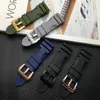 whole Black Blue Red Green watch band Silicone Rubber Watchband fit for Panerai Strap pin buckle 24mm 26mm290Z1141730