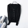 Women's Knits Women Oversized Thick Loose Knitted Cardigan Sweater Vintage Long Sleeve Button-up Female Outerwear Chic Tops