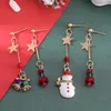 Brincos de backs sinos fofos Estudar jóias para mulheres 2023 Conjuntos incomuns de presentes de Natal Earings Moda Mulher Tendência