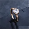 Anelli di banda Produttore all'ingrosso Six Claw Color Crystal Zircone Ring per le donne Gioielli Delivery Delivery Dhzbs