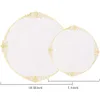 Disposable Dinnerware 20 Plates 7.5in 10.25in White Plastic High-quality dinner plates suitable for wedding parties 230131