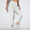 Leggings da donna K Elastico Vita alta Bottino Sollevamento Sport Donna Asciugatura rapida Fitness Corsa Pantaloni da yoga Palestra Ragazza Leggings tinta unita 3D