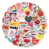 50 PCS Love Stickers I Love You Graffiti Stickers for DIY Luggage Laugh-Skatoboard Skateboard Potorcycle Bicycle Congers C50-270