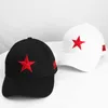 Ball Caps Summer Men's and Women's Baseball Cap Hoogwaardige Red Five Pointed Star National Flag Embroidery Baseball Cap Sun Shading Hats G230201