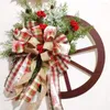 Decorative Flowers Exquisite Christmas Garlands Home Welcome Garland Pendants Xmas Wreath Artworks Gift For Indoor Outdoor