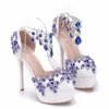 Sandales d'été Mode Grande Taille Stiletto Perle Strass Chaussures De Mariage De Mariée Bout Pointu Robe De Banquet Tout-Match Femmes