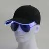 Ball Caps New LED Light Up Baseball Cap Glowing Adjustable Sun Hats For Women Men Night Running Caps G230201