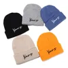 Berets Yellow Gray Blue Black Beanie YOURS Embroidery Men Women Knit Cap Knitted Hat Skullies Fashion Hip Hop Mens Beanies Gorros Bonne