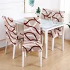 Chair Covers Cover Nice-looking High Elastic Multi Styles Clear Printing Seat Slipcover Household Supplies