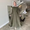 Roupas étnicas Eid Chiffon Abaya Dubai Kaftan Turquia Islã Muslim Long Maxi Dress ABAYA