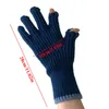 Five Fingers Gloves Knitted Half-finger Women Accessories Warm Touch Screen Fingerless Striped Glove