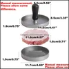 Ferramentas de aves de carne de carne redonda de toolscoaating hamburger de hamb￺rguer de alum￭nio de alum￭nio