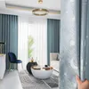 Curtain Simple Modern Blackout Curtains For Living Room Pink Blue Star Moon Diamond Cotton Linen Jacquard Tulle Customizable