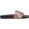 Designer Sandálias Chinelos Web Slide Sandália Preto Branco Borracha Bloom Floral Flats Engrenagem Sole Mens Mulheres Luxo Claquette Sliders Verão Sapatos Pantoufle