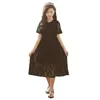 Sukienki dla dziewczynek Dziewczynki Koronka sukienka dla dzieci 2022 Summer Ubrania dla dzieci z bawełnianą podszewką Midi Long Flowers Bow Elegant #5940 0131