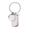 Keychains Lanyards Fashion DIY PO Frame Sublimation Blank Thermal Transer Round Sqaure Designer Keychain for Woman Man Car Key Ri DHH8X