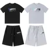 Men's TShirts Trapstar London Tshirts Men Women Summer Men's Towel Embroidered Oversized Short Sleeve TShirt O Neck Gym Shorts Cropped Pants G230131