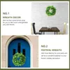 Flores decorativas Wreath Wreath St Patricks Dia Decorações de Portas Verdes Frente Garland Greathery Greaths Shamrock Shamrocks