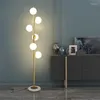 Vloerlampen moderne metalen wind led koper woonkamer woonkamer huis decor staande lichten indoor verlichting slaapkamer loft bed naast