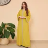 Robes décontractées Musilim Robe Morrocan Kaftan Caftan Marocain Femme Dubaï Abaya Turquie Design 2023 Impression Toute la saison