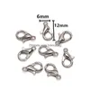 CLASPS HAKEN 150PCS/ Lot 12x6mm Lobster Clasp Sier Plated Ally Fashion Sieraden Bevindingen Componenten voor Bracelet Chain Necklace di DHBCV