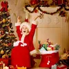Décorations de Noël Grands bonbons cadeau Big Bag Redvet mignon avec cordon de cordon pour les fournitures d'enfants Favors