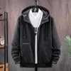 Men's Jackets Men Windbreakers Coat Camping Outing Biking Plus Size Clothes Casua Fashion Solid Color Thin Outdoor Technical Hooded