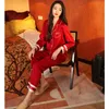 Men's Sleepwear FZSLCYIYI Summer Solid Color Satin Silk Pajamas Sets Couple Pijama Lover Night Suit Men & Women Casual Home Clothing