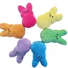 wholesale Sublimation Easter Bunny Peeps Party Supplies peeps plush Bunny Rabbit Dolls Simulation Stuffed Animal for kids Gift Soft Pillow